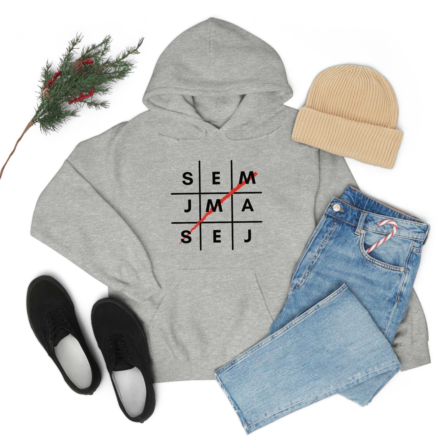 Semaj James Tic Tac Toe Unisex Heavy Blend™ Hooded Sweatshirt