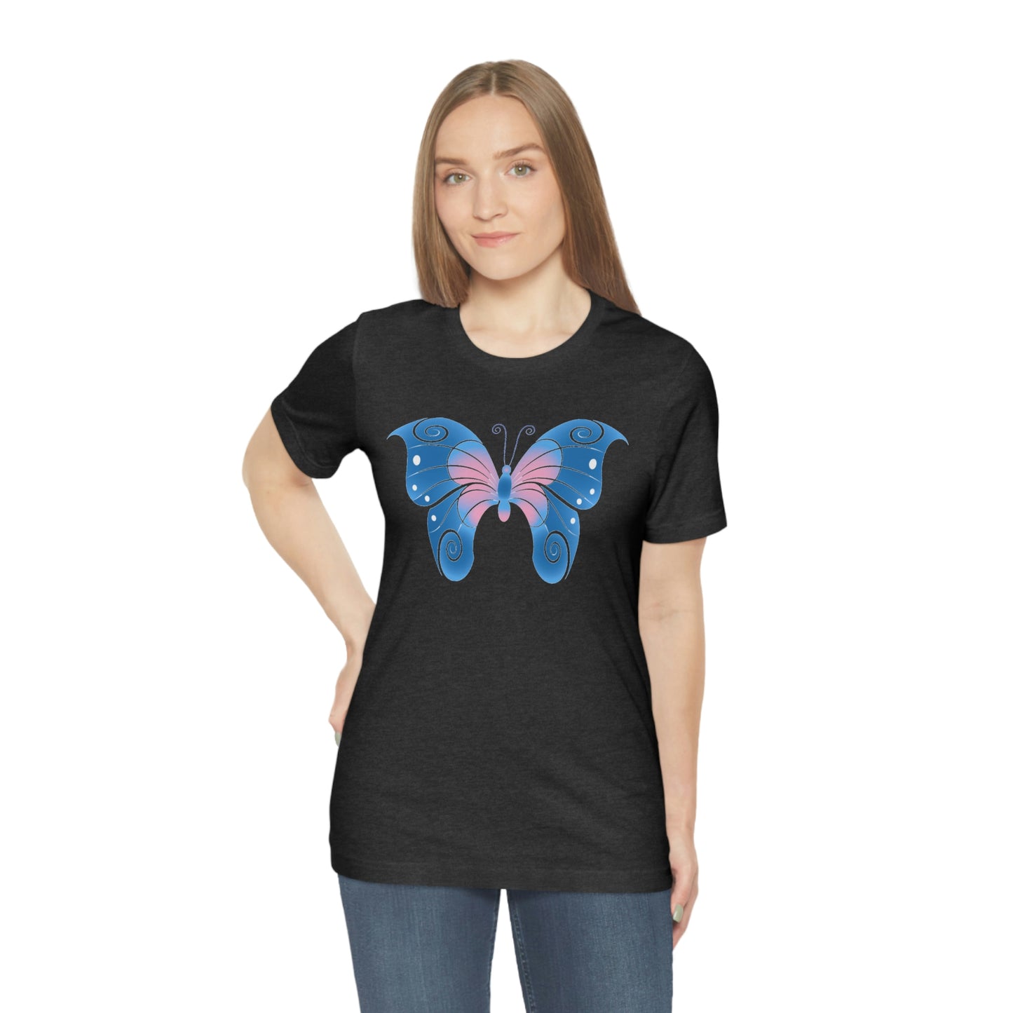 Butterfly Blue Unisex Jersey Short Sleeve Tee