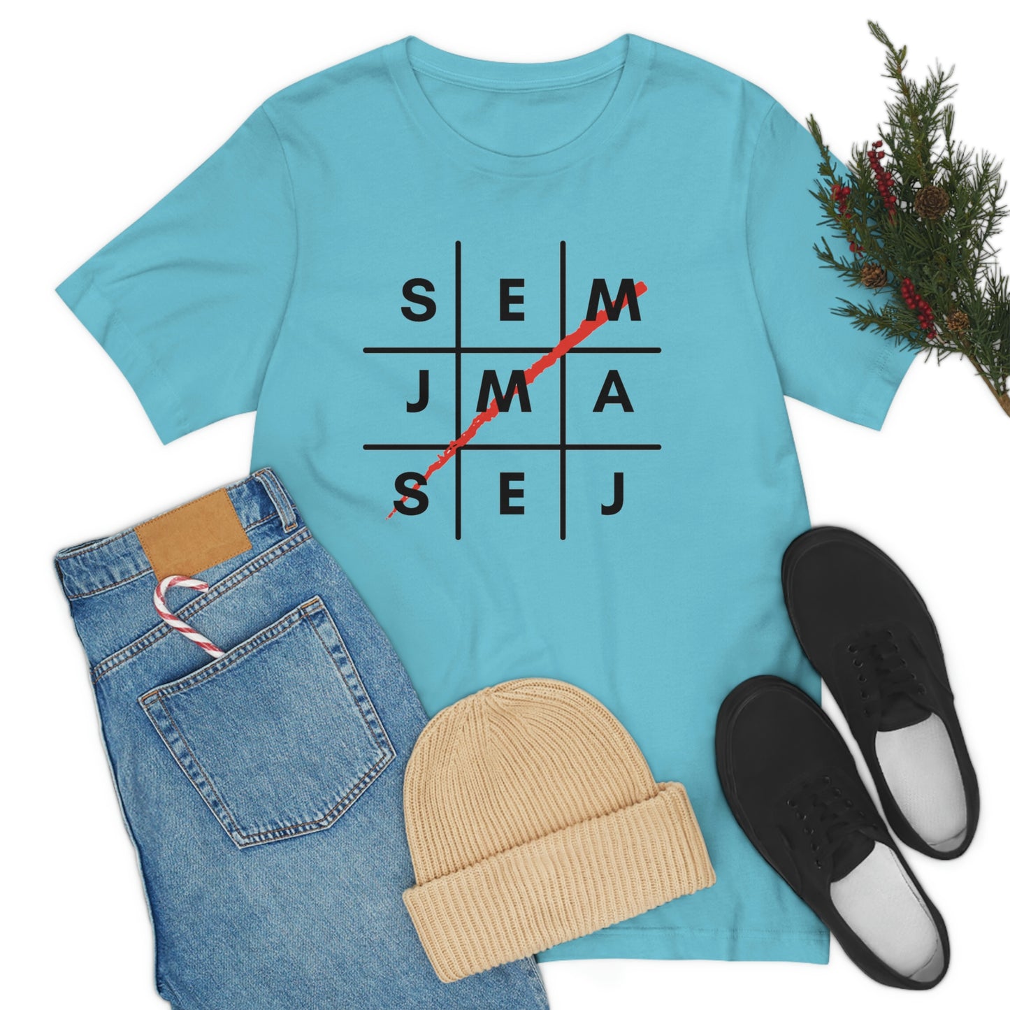 Semaj James Tic Tac Toe Unisex Jersey Short Sleeve Tee