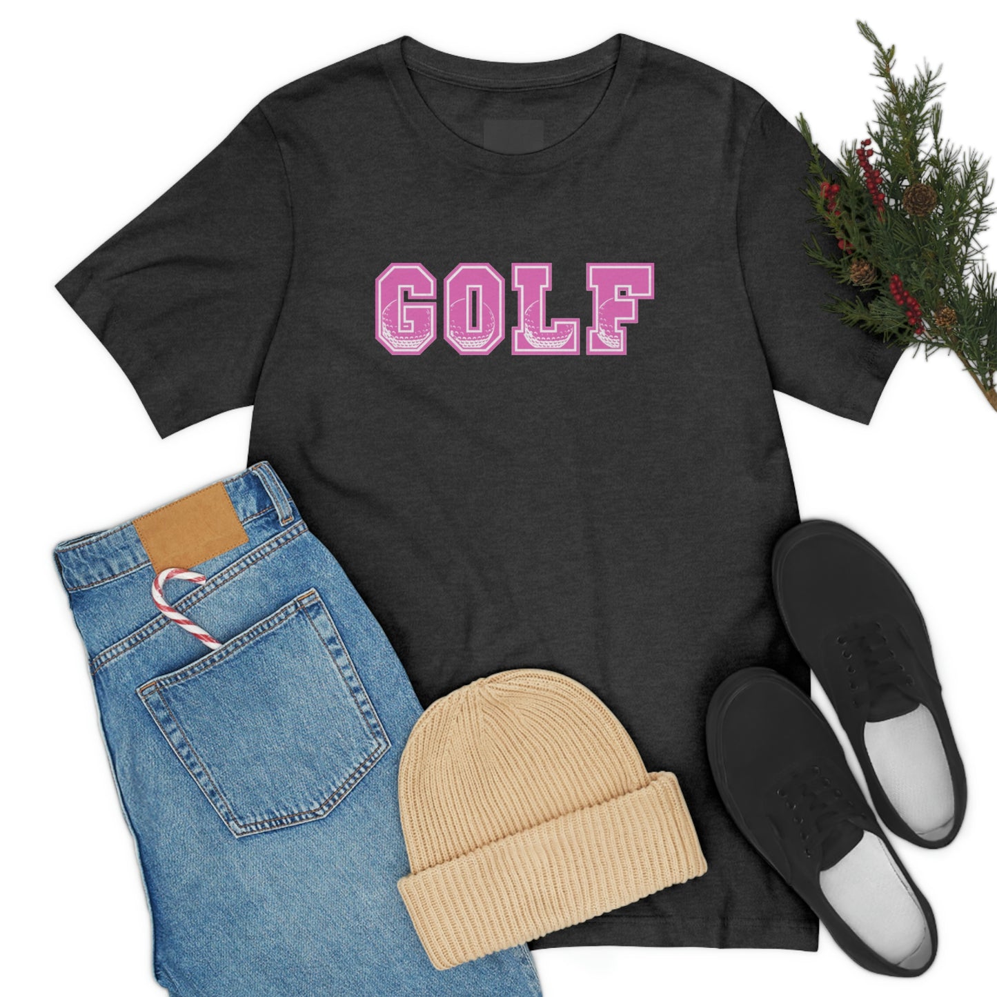 Golf Pink Unisex Jersey Short Sleeve Tee