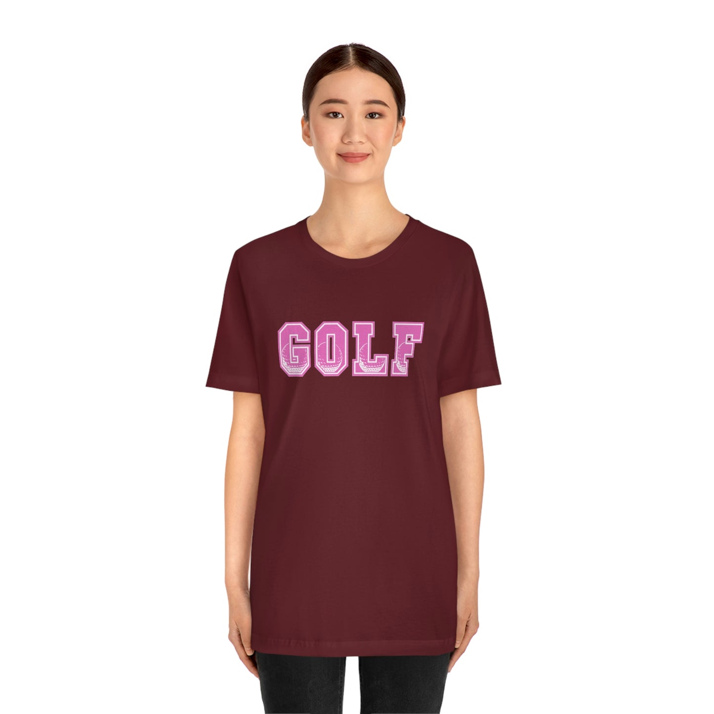 Golf Pink Unisex Jersey Short Sleeve Tee