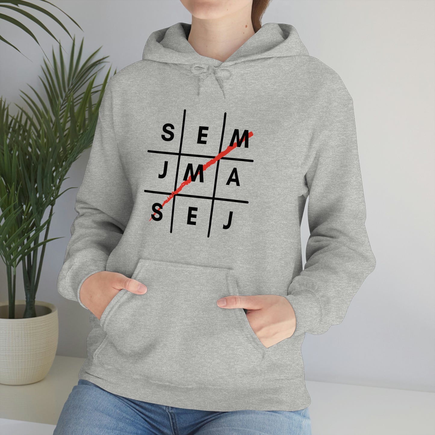 Semaj James Tic Tac Toe Unisex Heavy Blend™ Hooded Sweatshirt