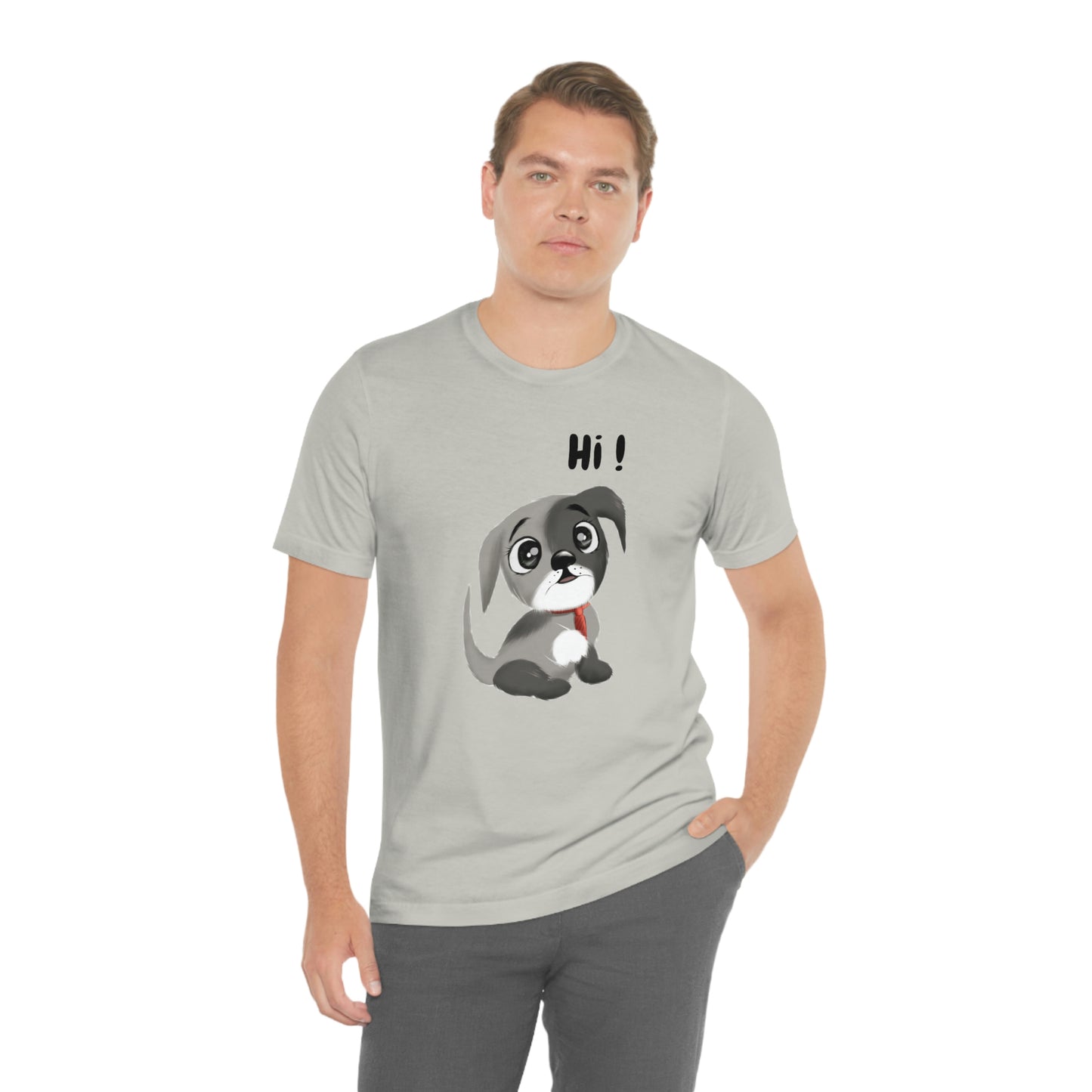 Hi Puppy Unisex Jersey Short Sleeve Tee