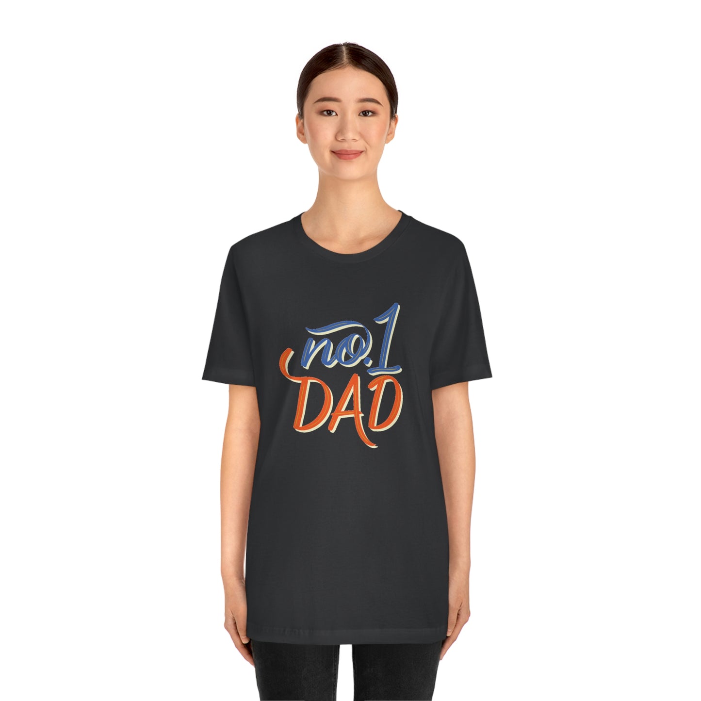 #1 Dad Unisex Jersey Short Sleeve Tee