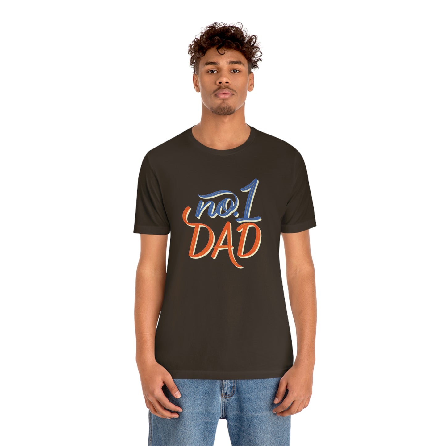 #1 Dad Unisex Jersey Short Sleeve Tee