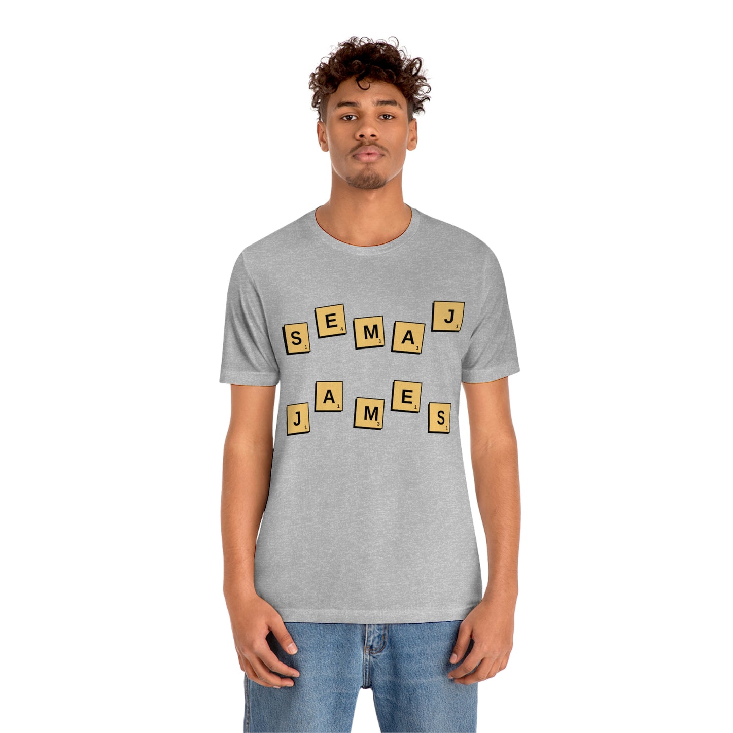 Semaj James Scrabble Unisex Jersey Short Sleeve Tee