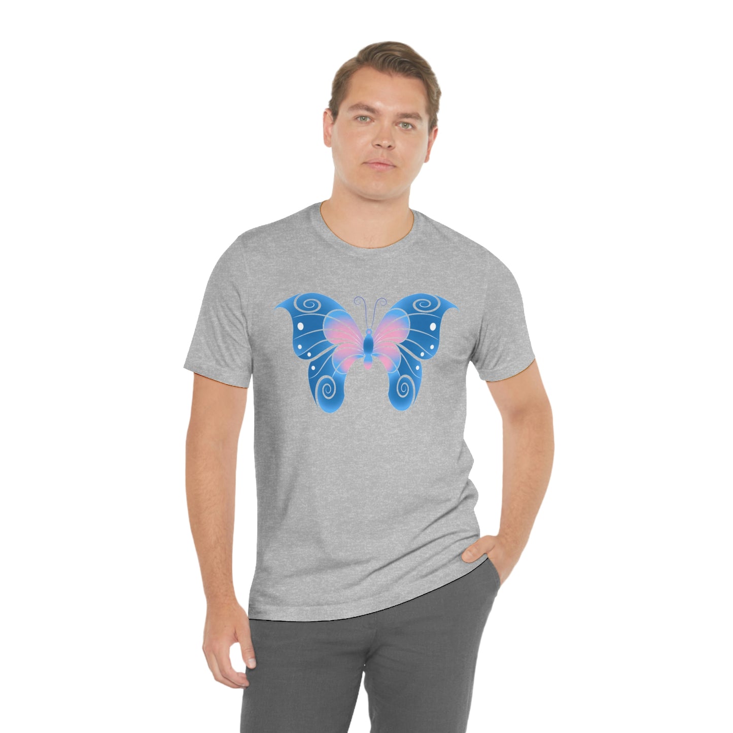 Butterfly Blue Unisex Jersey Short Sleeve Tee