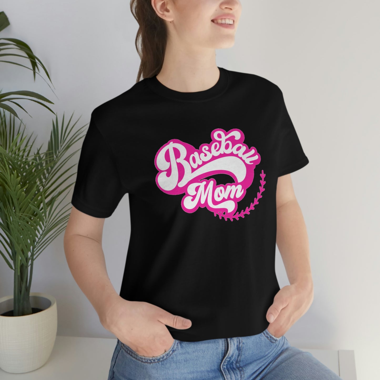 Baseball Mom Unisex Jersey Short Sleeve Tee