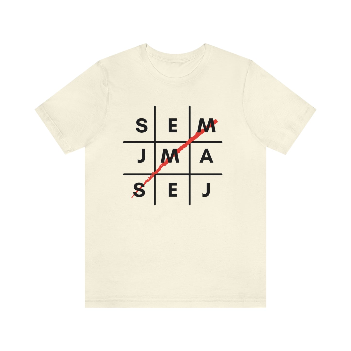 Semaj James Tic Tac Toe Unisex Jersey Short Sleeve Tee