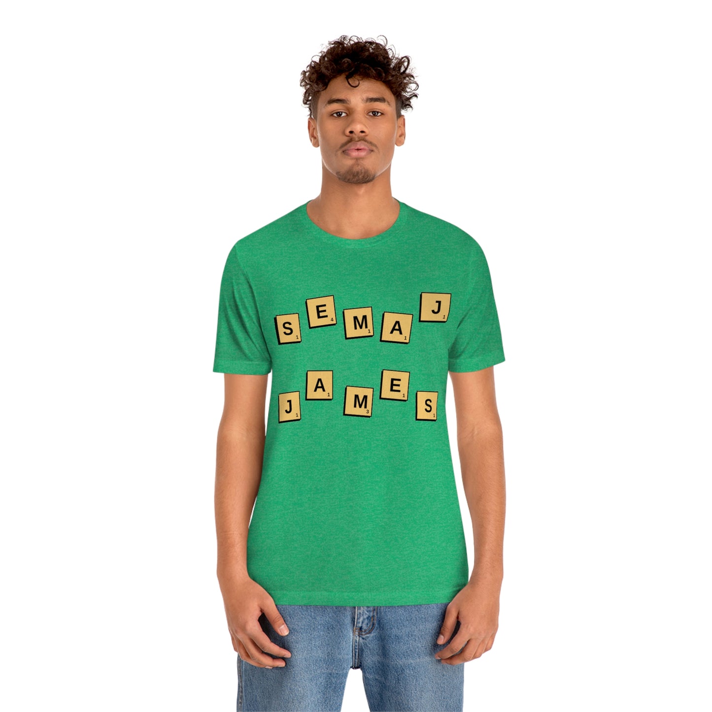 Semaj James Scrabble Unisex Jersey Short Sleeve Tee