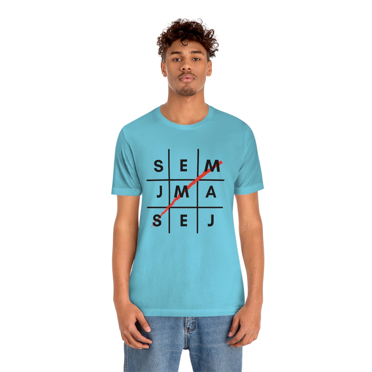 Semaj James Tic Tac Toe Unisex Jersey Short Sleeve Tee