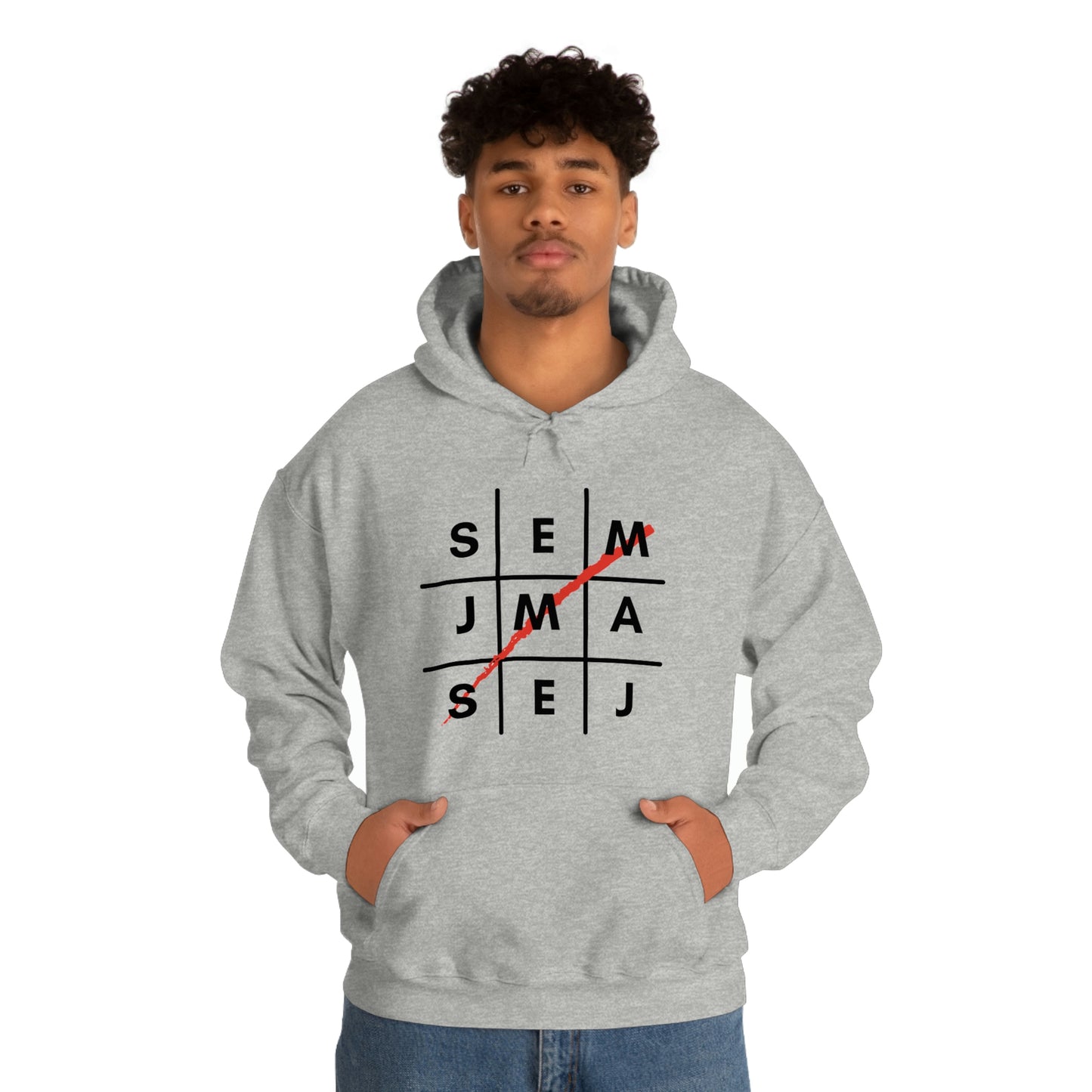 Semaj James Tic Tac Toe Unisex Heavy Blend™ Hooded Sweatshirt