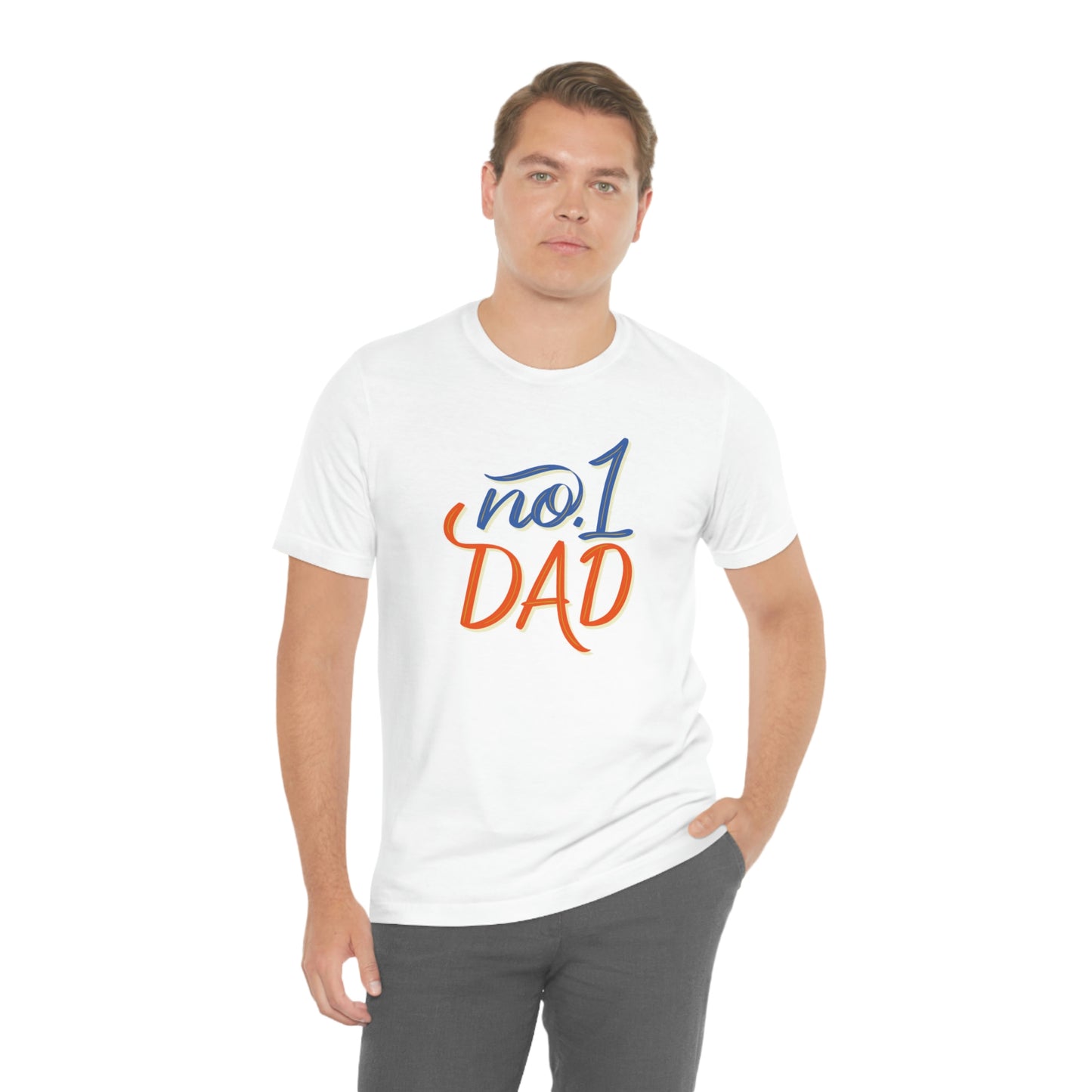 #1 Dad Unisex Jersey Short Sleeve Tee