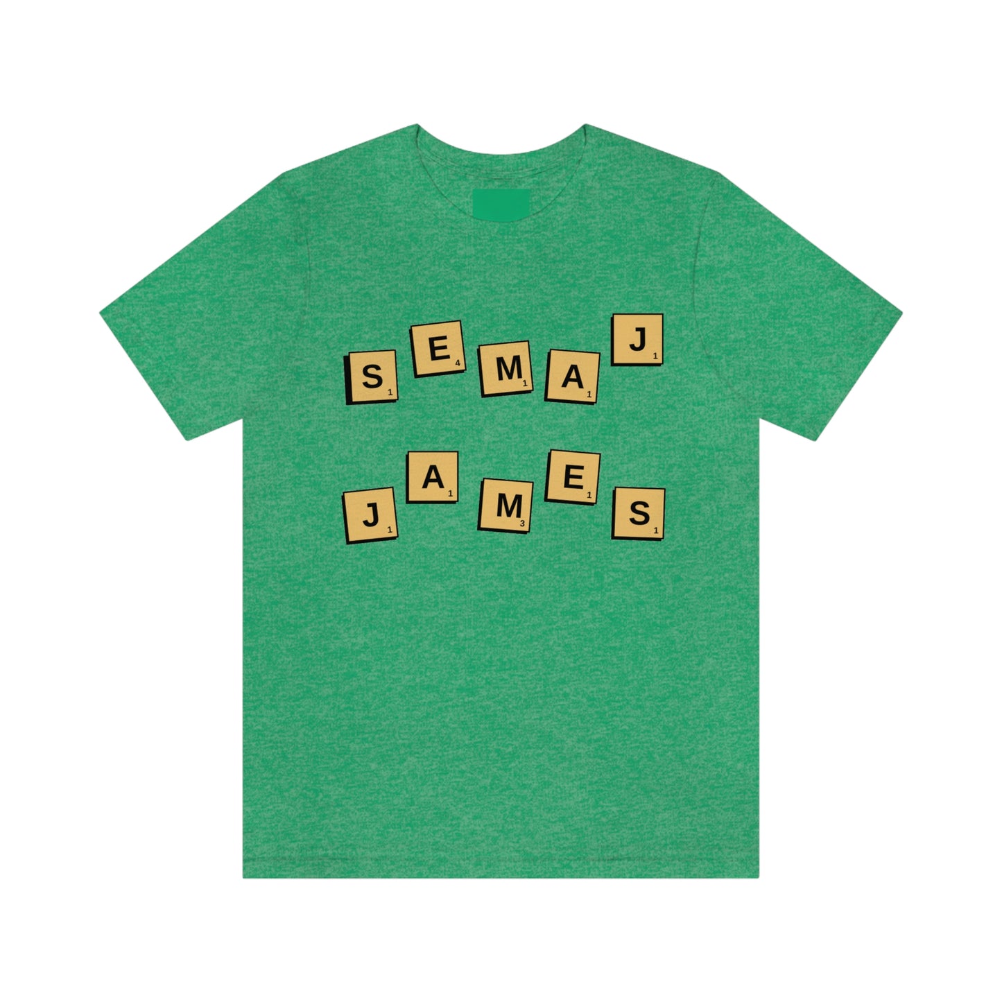 Semaj James Scrabble Unisex Jersey Short Sleeve Tee