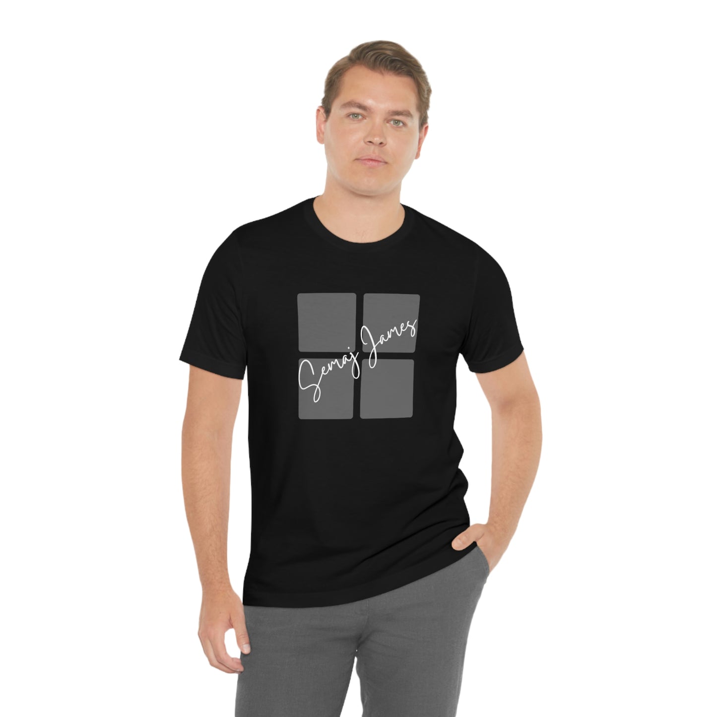 Broken Square Semaj James Unisex Short Sleeve Tee