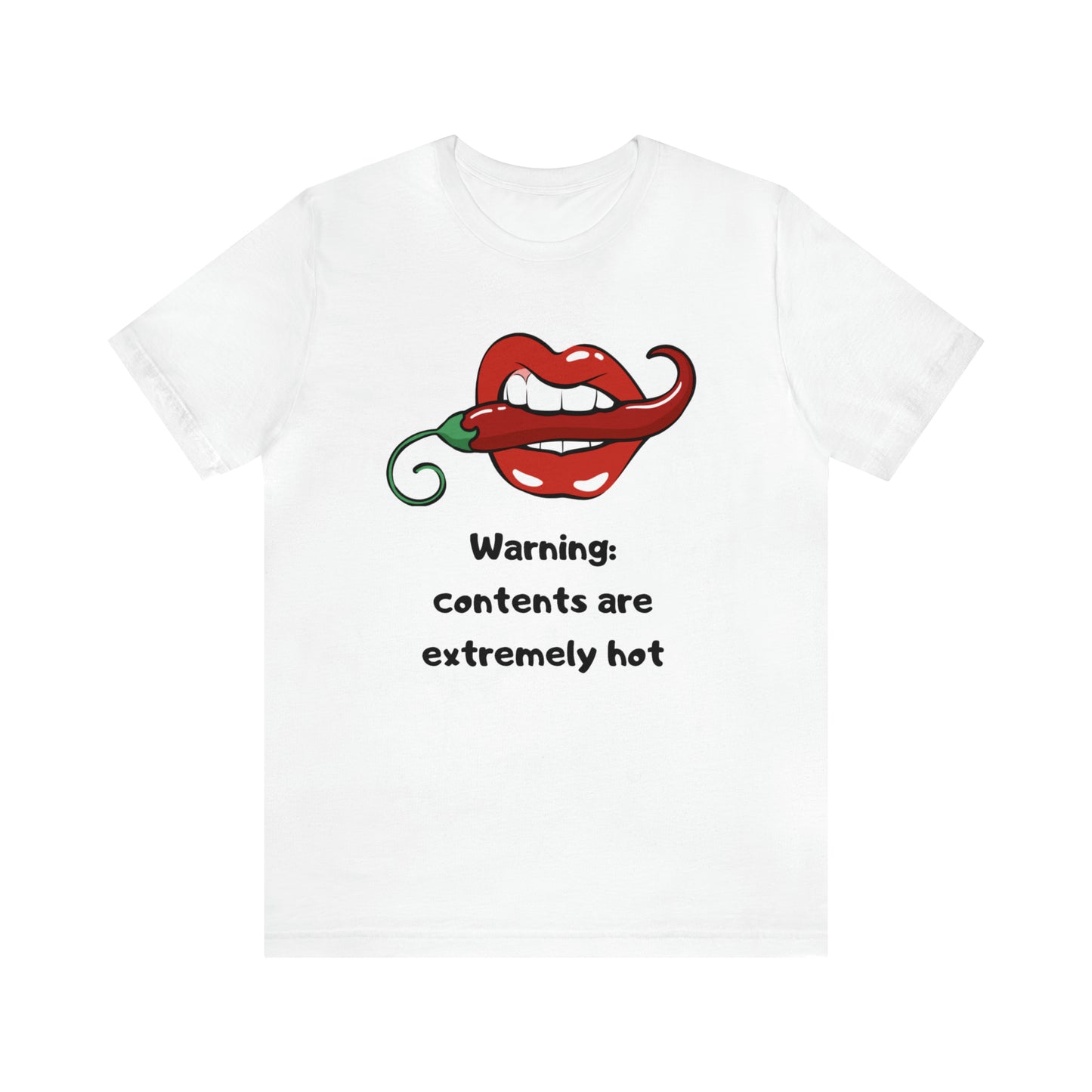 Warning Contents Extremely Hot Unisex Jersey Short Sleeve Tee