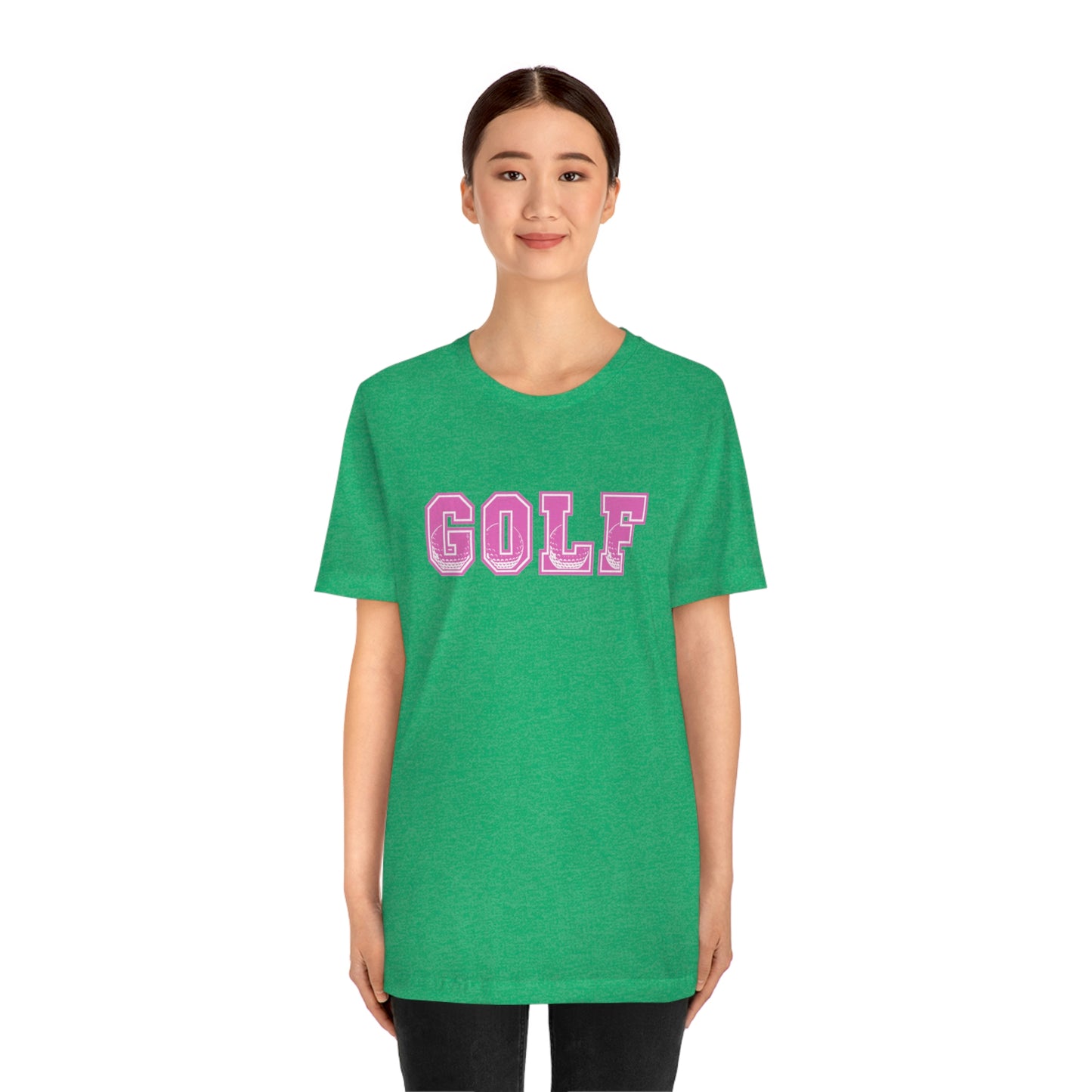 Golf Pink Unisex Jersey Short Sleeve Tee