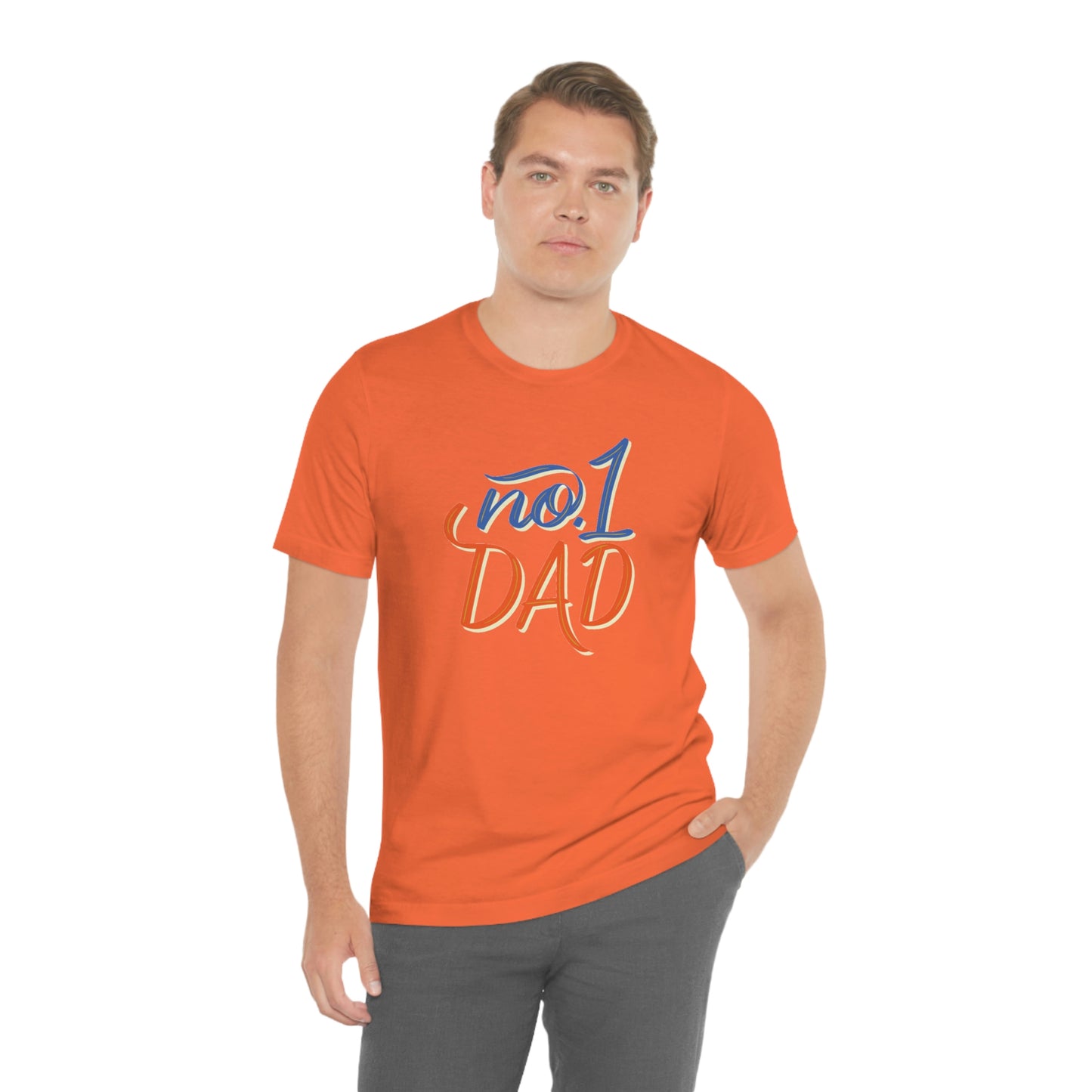 #1 Dad Unisex Jersey Short Sleeve Tee