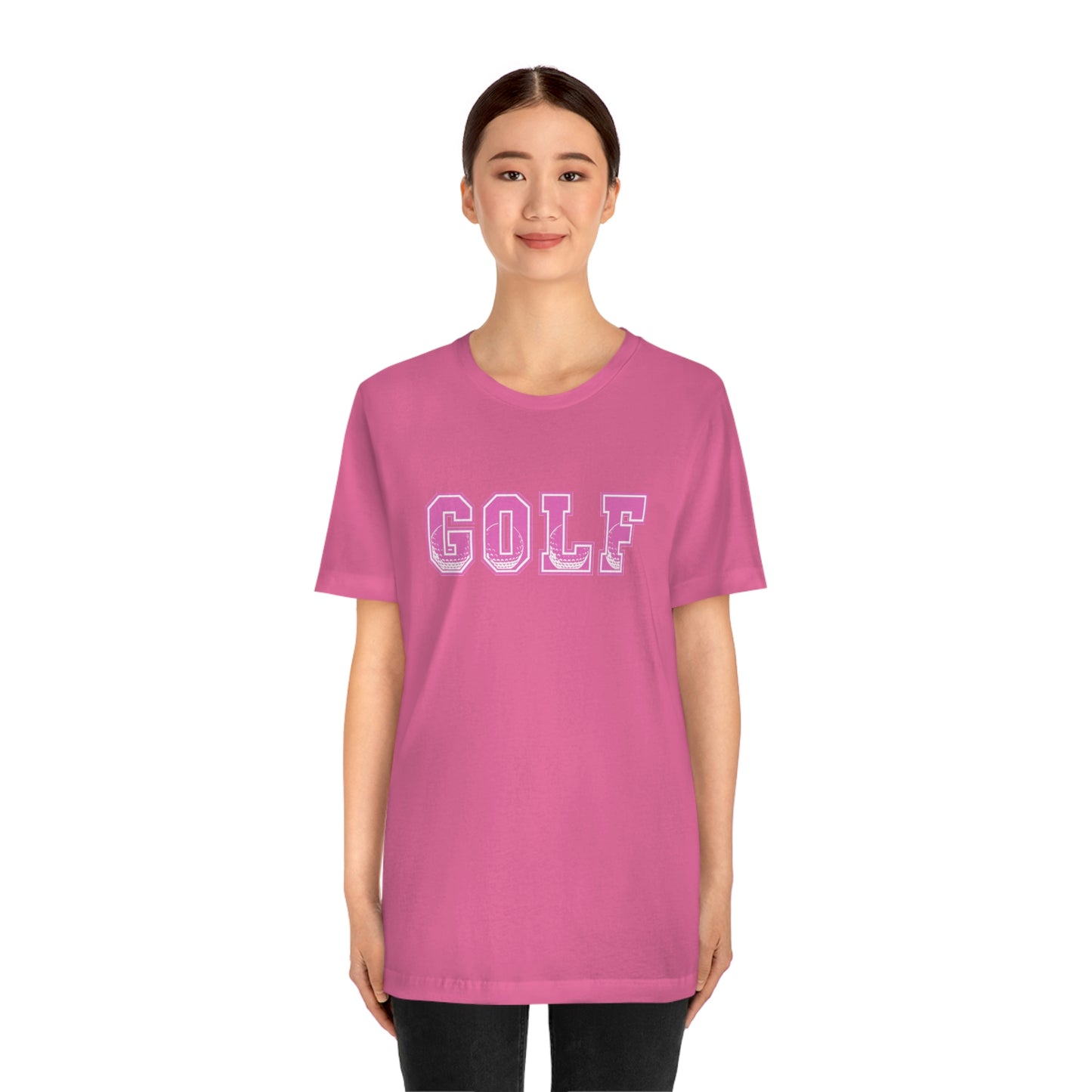 Golf Pink Unisex Jersey Short Sleeve Tee