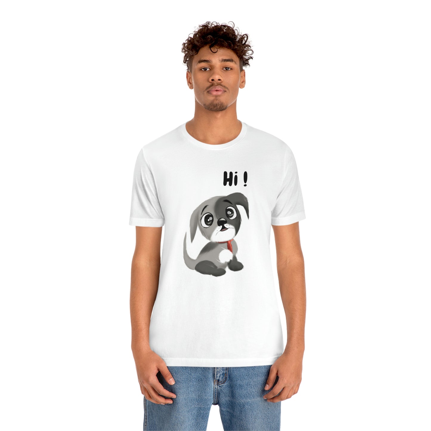 Hi Puppy Unisex Jersey Short Sleeve Tee