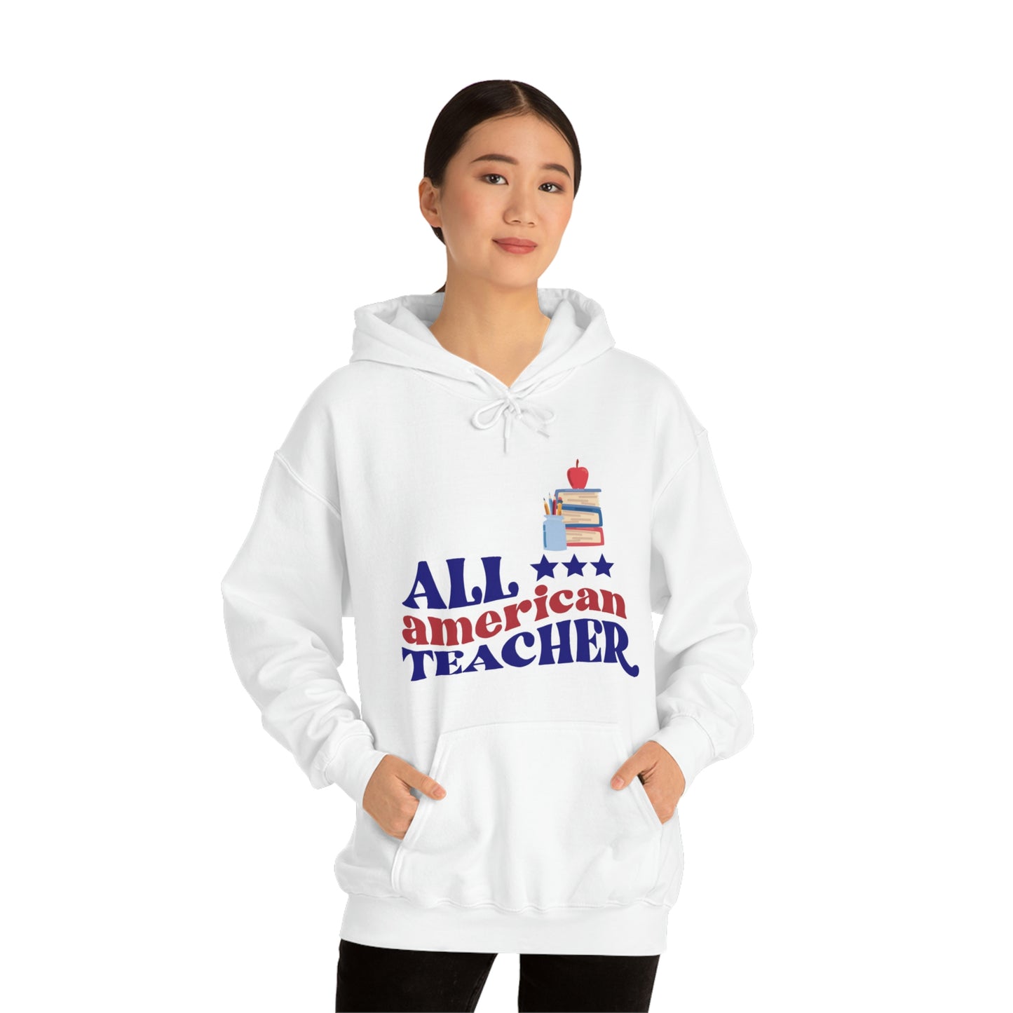 All American Teacher Unisex Heavy Blend™ Hooded Sweatshirt