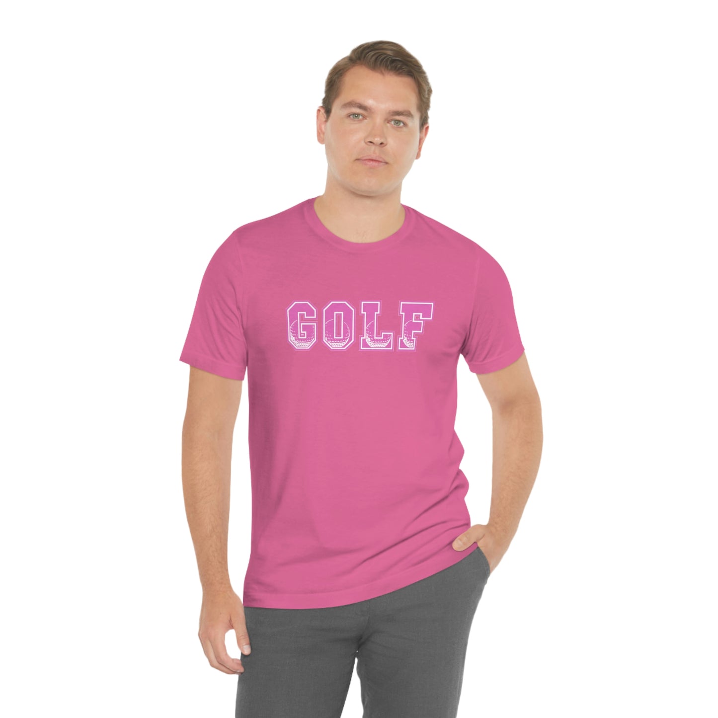 Golf Pink Unisex Jersey Short Sleeve Tee