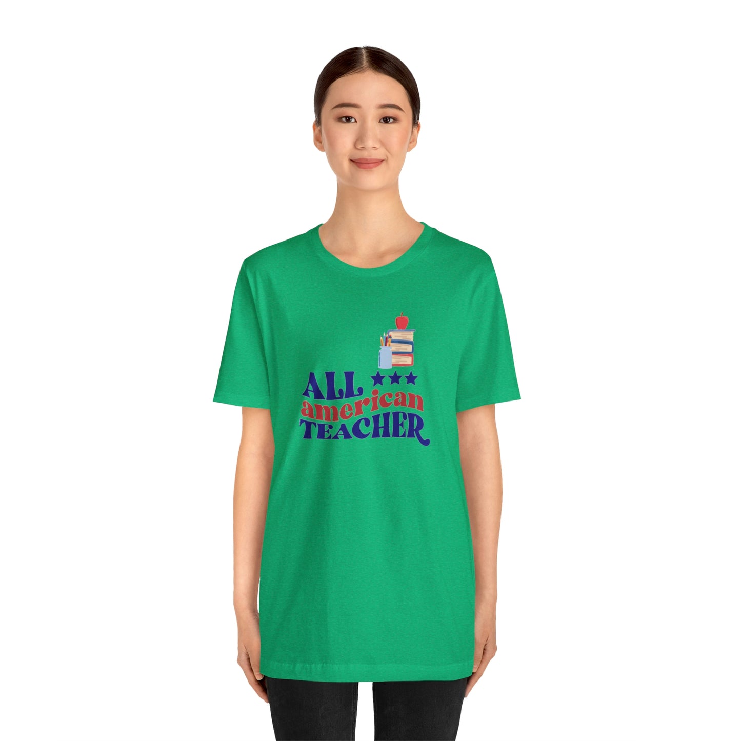 All American Teacher Unisex Jersey Short Sleeve Tee