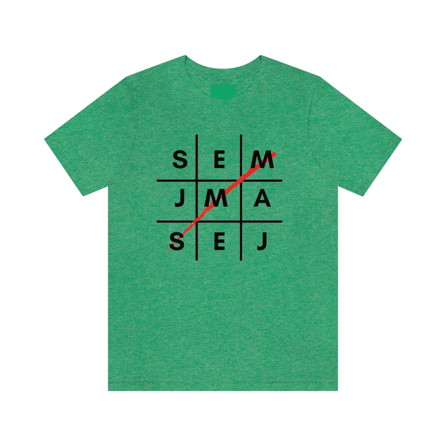 Semaj James Tic Tac Toe Unisex Jersey Short Sleeve Tee