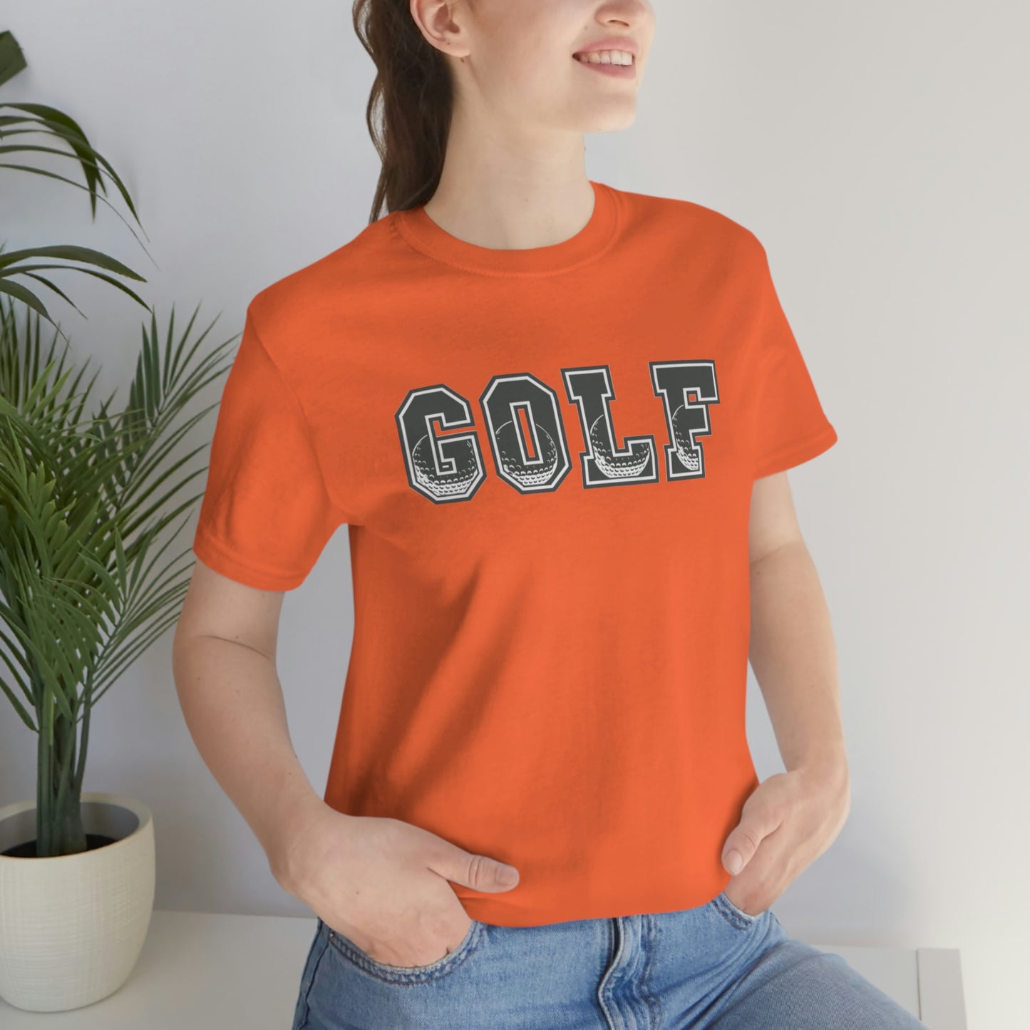 Golf Grey Unisex Jersey Short Sleeve Tee