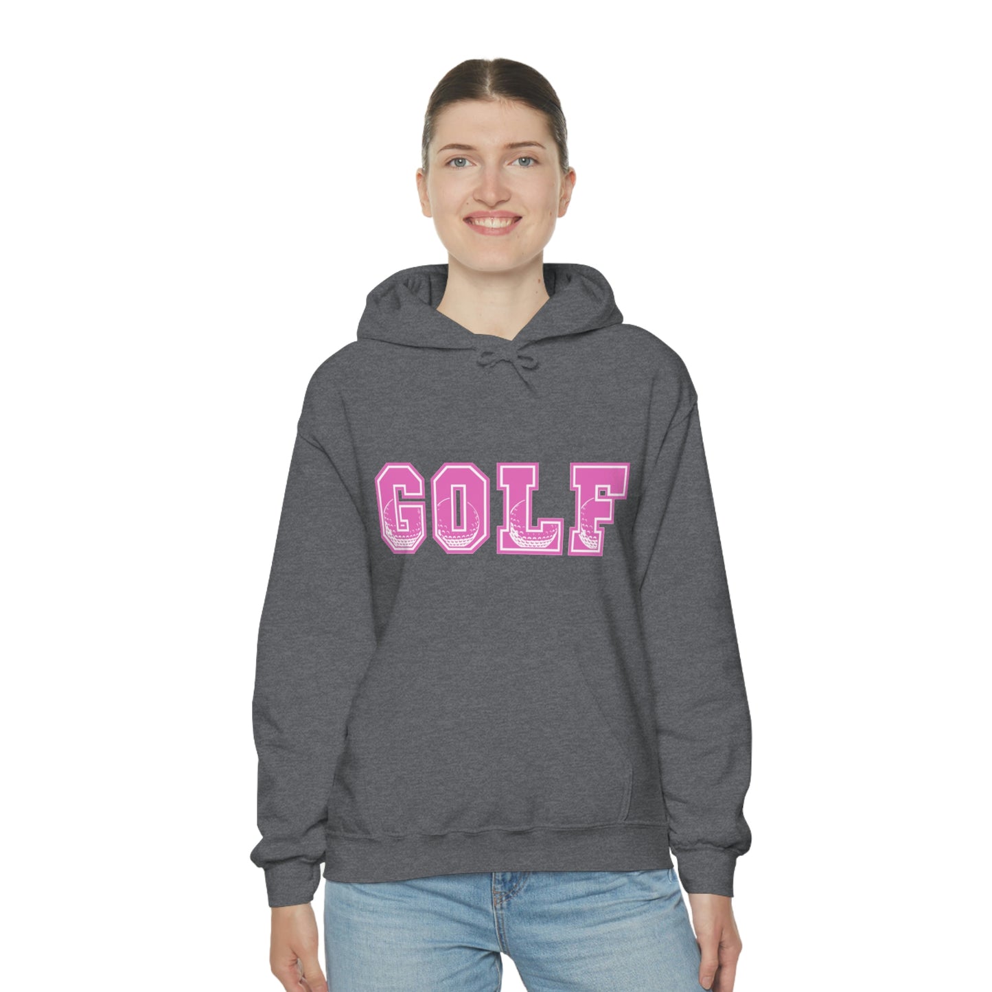 Golf Pink Unisex Heavy Blend™ Hooded Sweatshirt