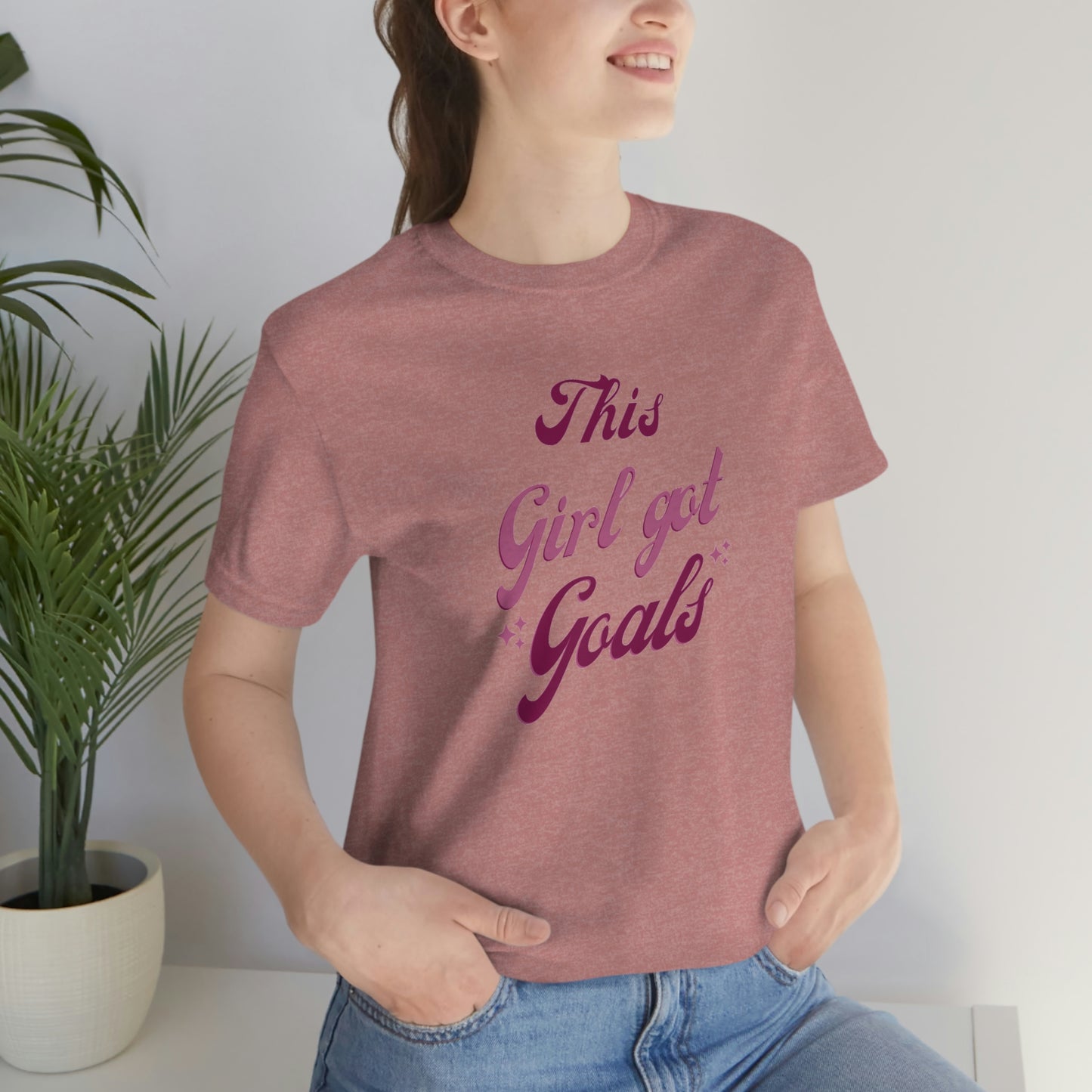 This Girl Got Goals Unisex Jersey Short Sleeve Tee