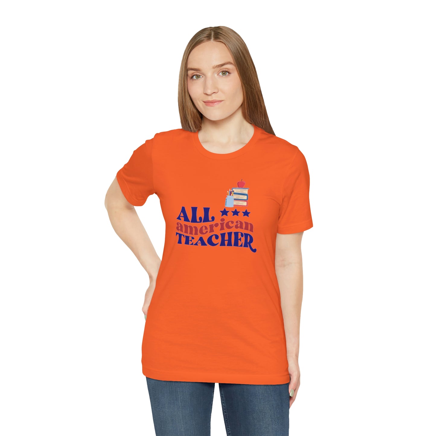 All American Teacher Unisex Jersey Short Sleeve Tee